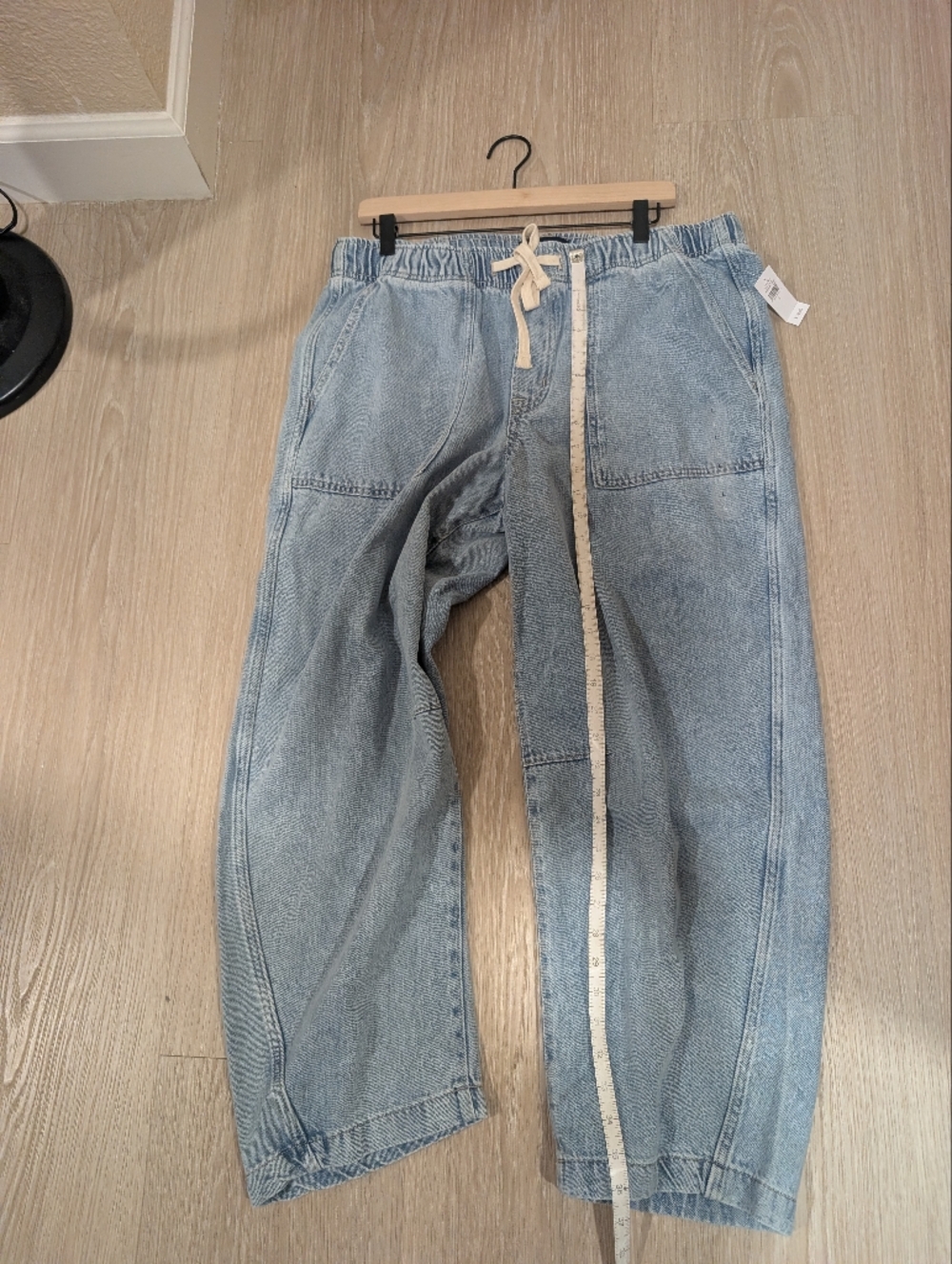 GAP NWT Pull-On Barrel Denim Jeans - Picture 12 of 15